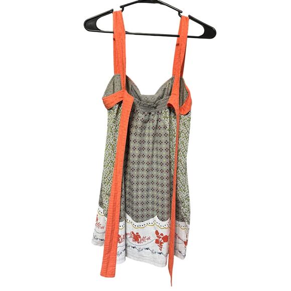 Sweet Scrapbook Tieback Dress Green and Orange Small - Picture 2 of 5